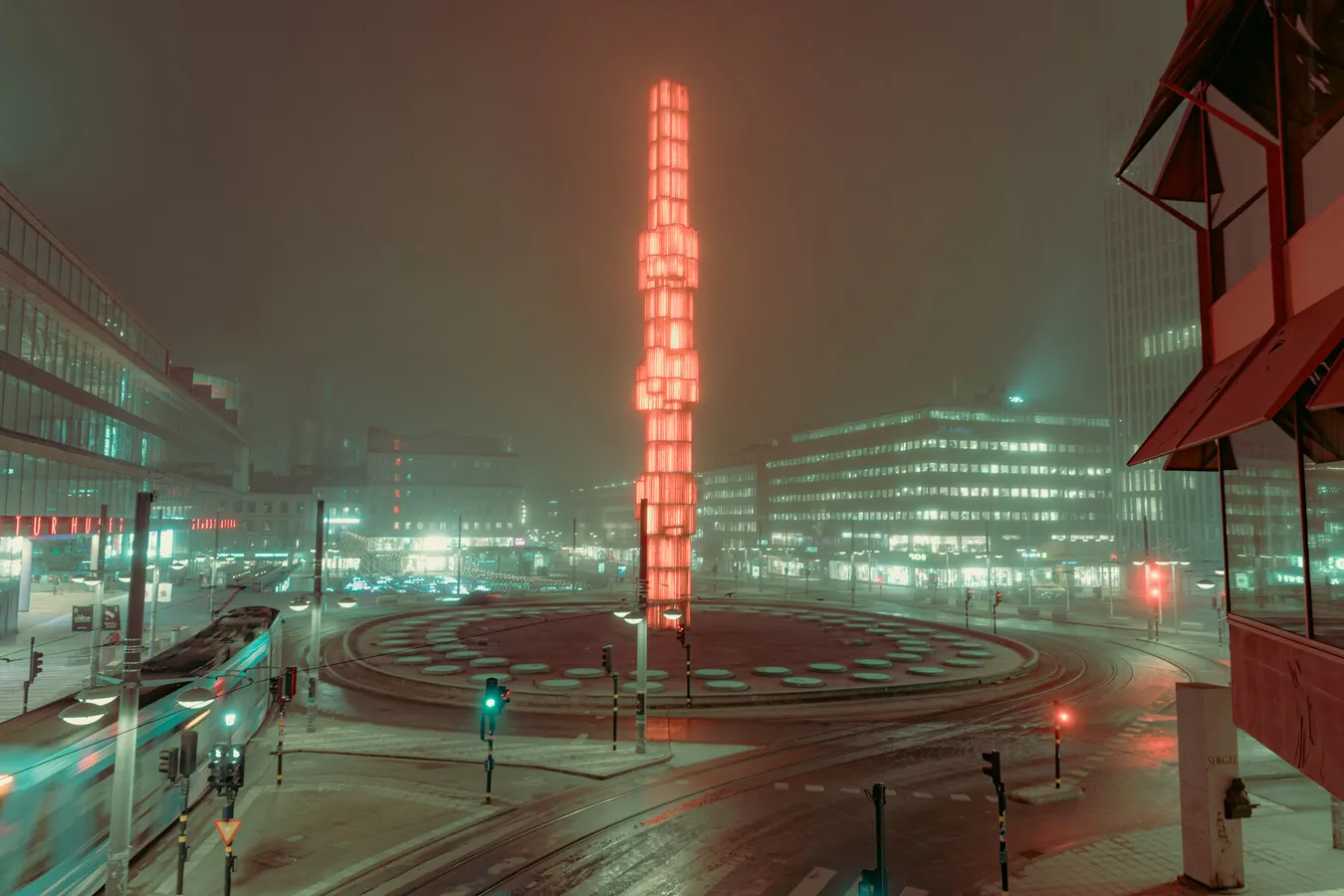 Cityscape photograph: Sergels Torg, Stockholm