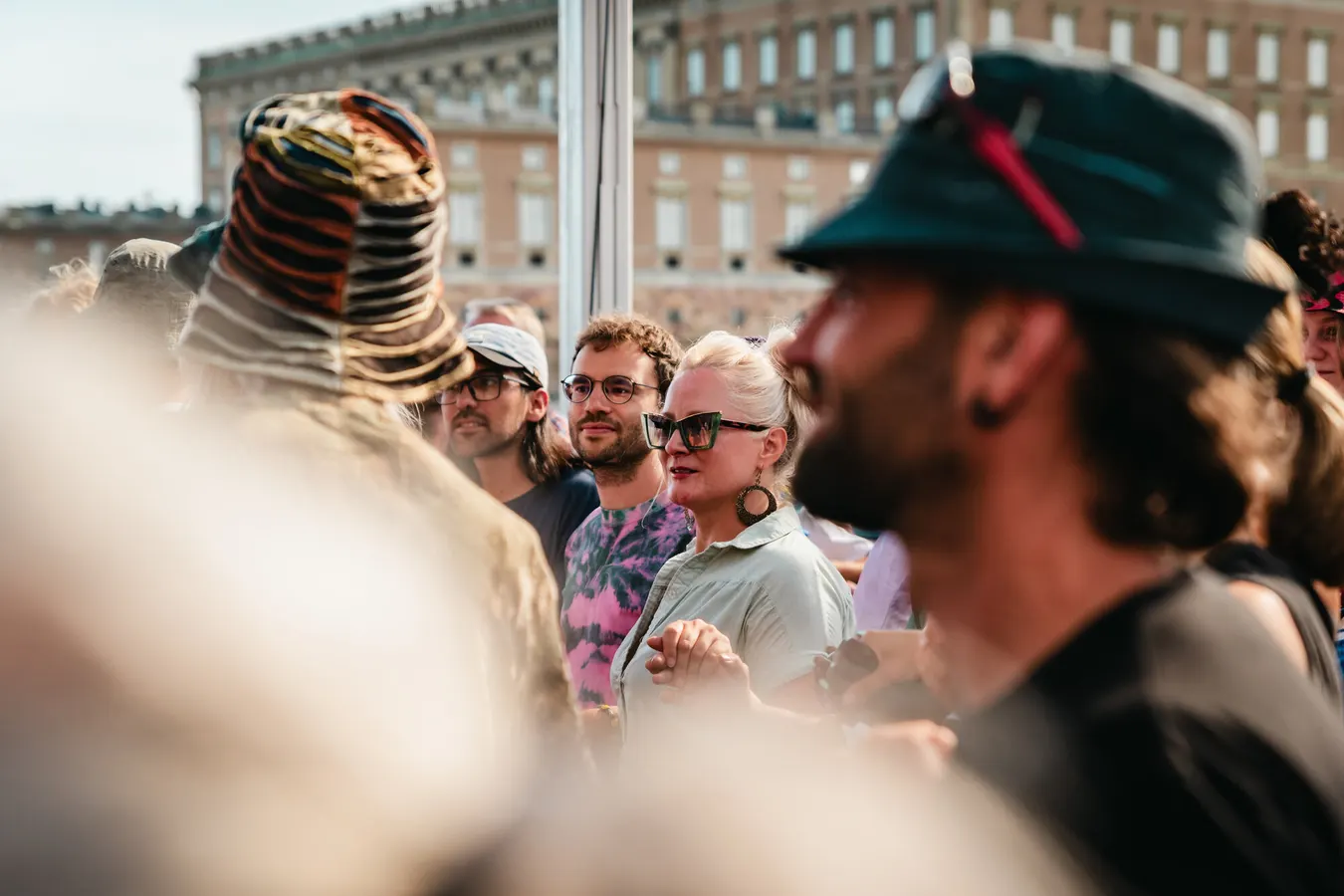 Festival audience watching a performance