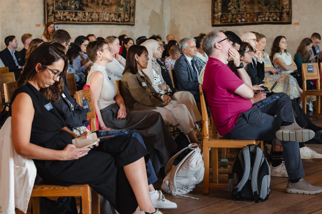 Conference audience listening from their seats